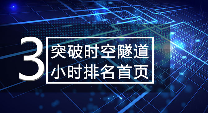 用白帽SEO技术突破时空隧道，实现全面快速霸屏排名：3小时排名首页第1名