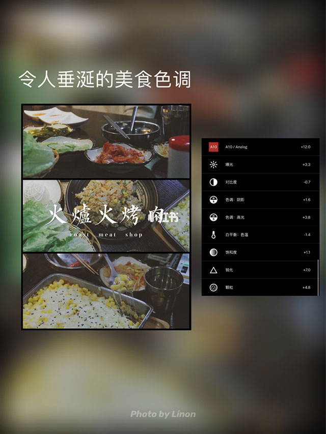 令人垂涎的美食色调vsco调色参数